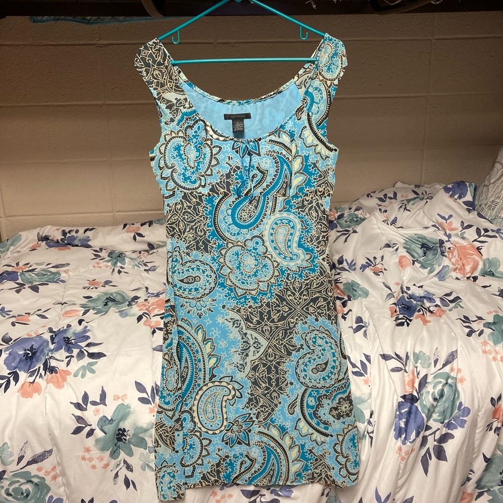 Blue floral dress